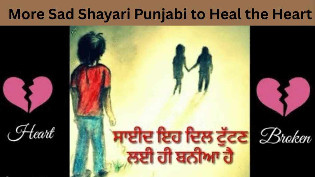 More Sad Shayari Punjabi to Heal the Heart