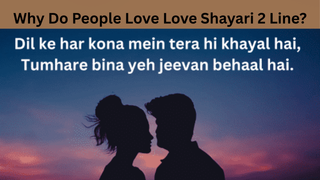 Why Do People Love Love Shayari 2 Line