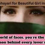 Tareef Shayari for Beautiful Girl in English