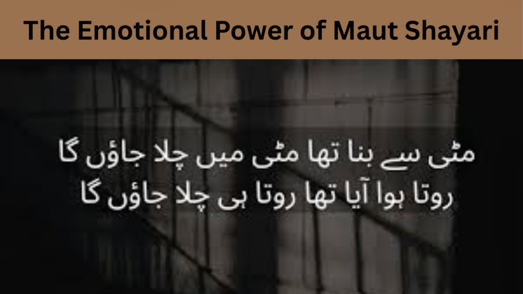 The Emotional Power of Maut Shayari