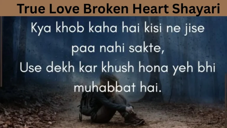 True Love Broken Heart Shayari