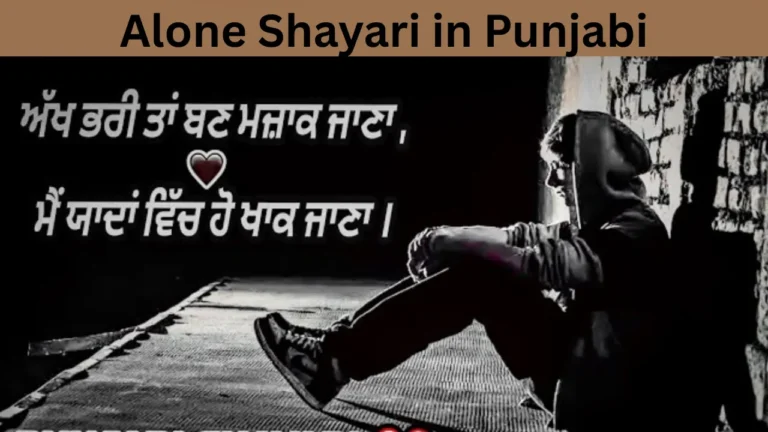 Alone Shayari in Punjabi