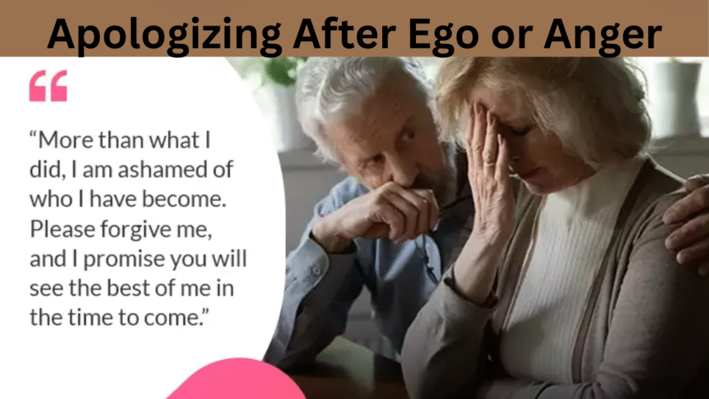 Apologizing After Ego or Anger