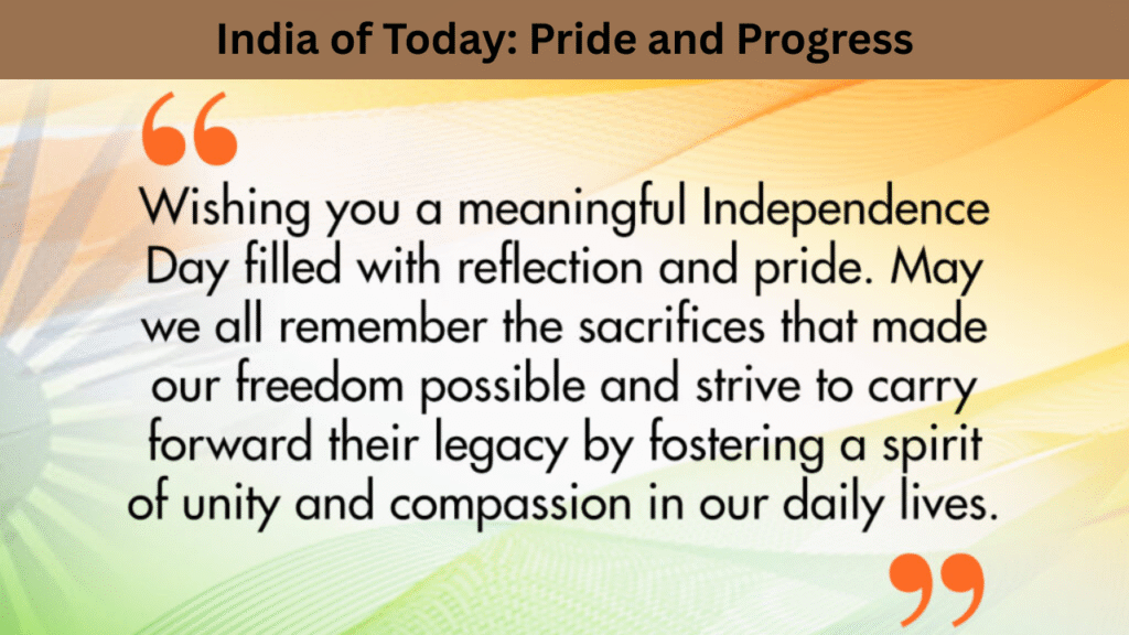 India of Today Pride and Progress