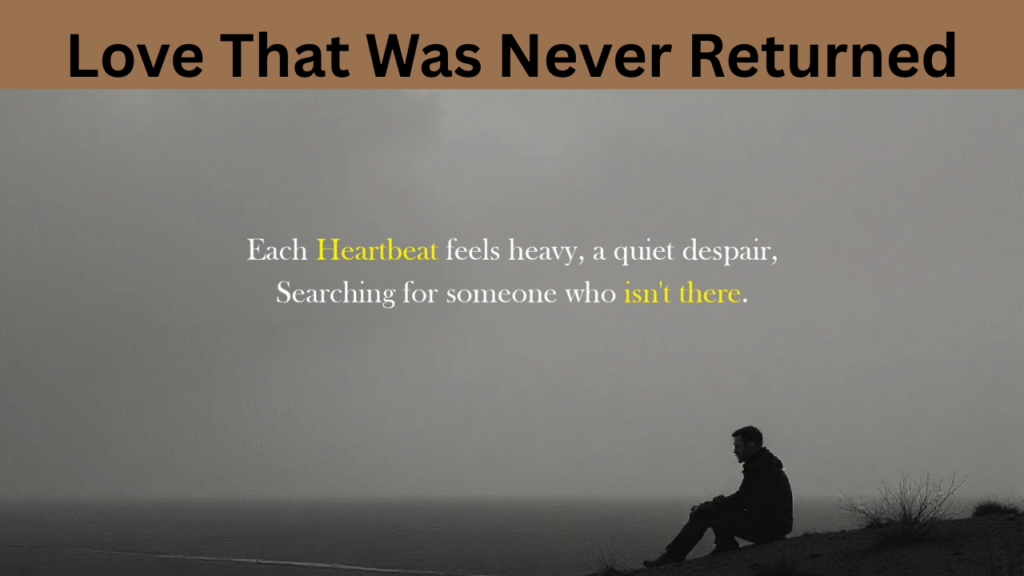 Love That Was Never Returned