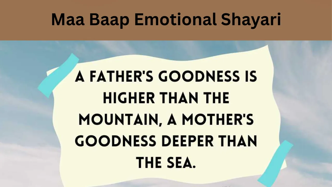 Maa Baap Emotional Shayari