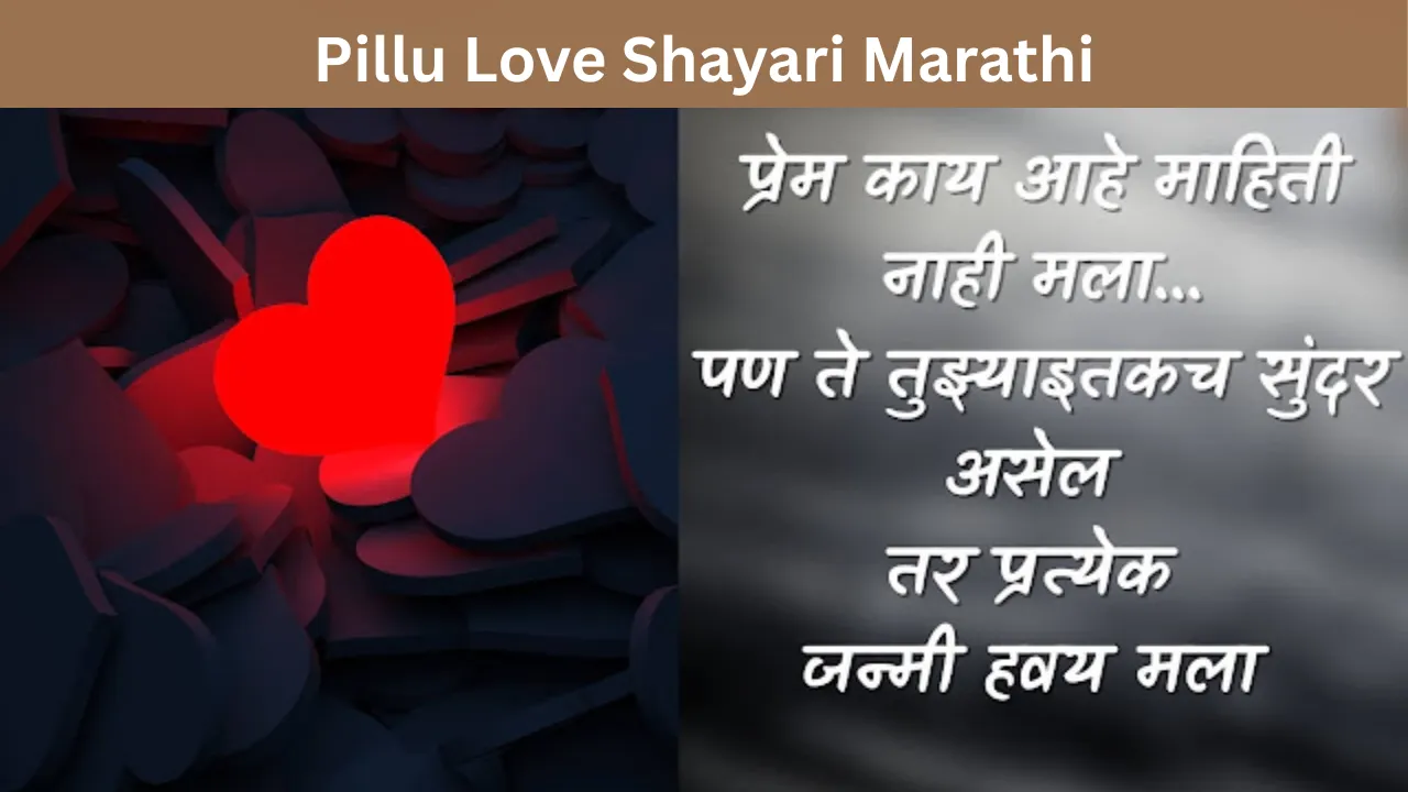 Pillu Love Shayari Marathi