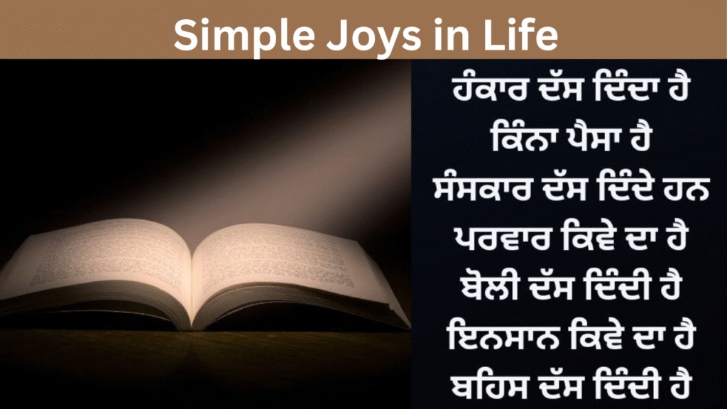 Simple Joys in Life