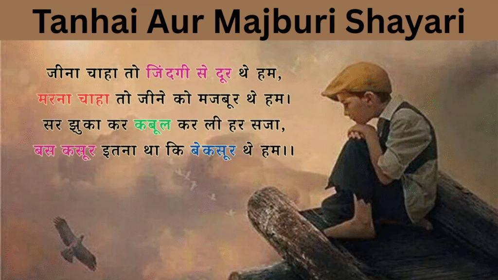 Tanhai Aur Majburi Shayari