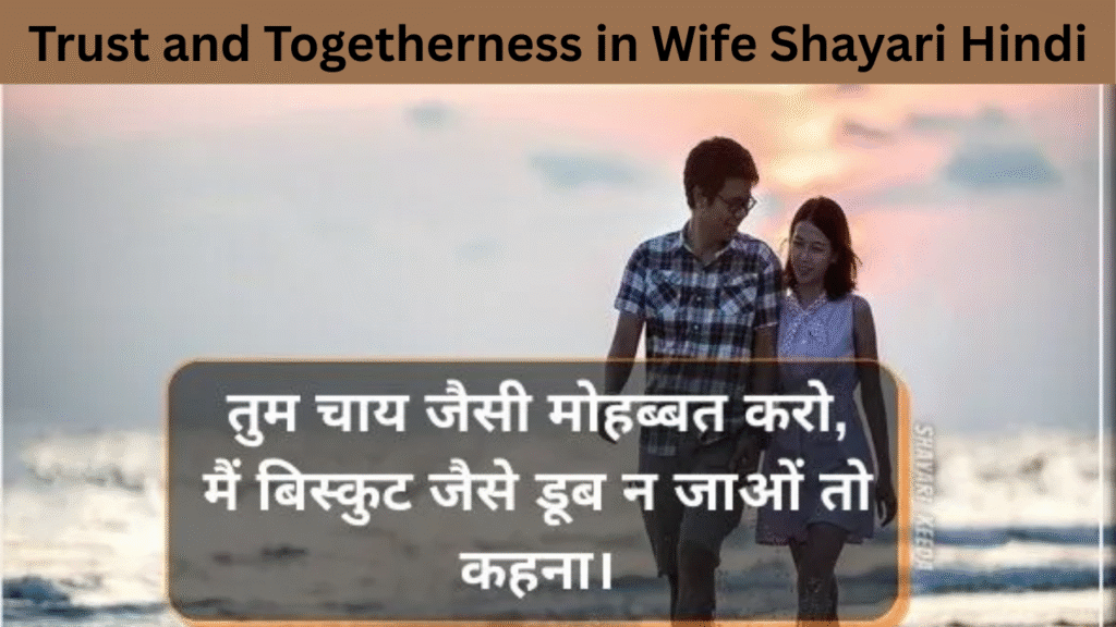 Trust and Togetherness in Wife Shayari Hindi