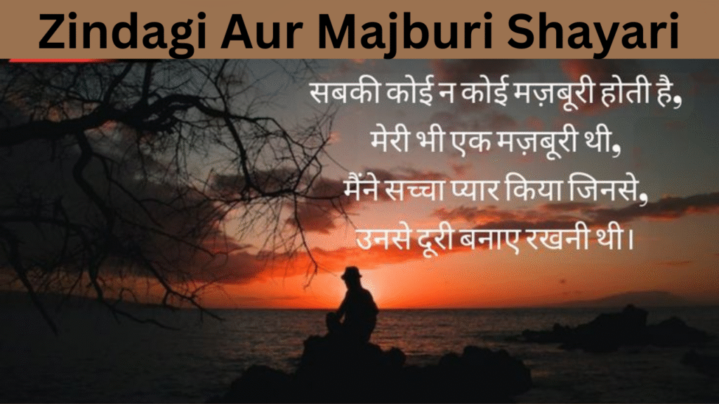 Zindagi Aur Majburi Shayari