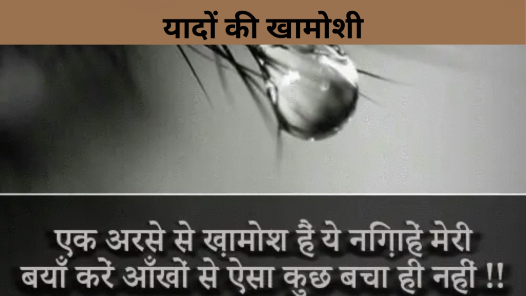 यादों की खामोशी