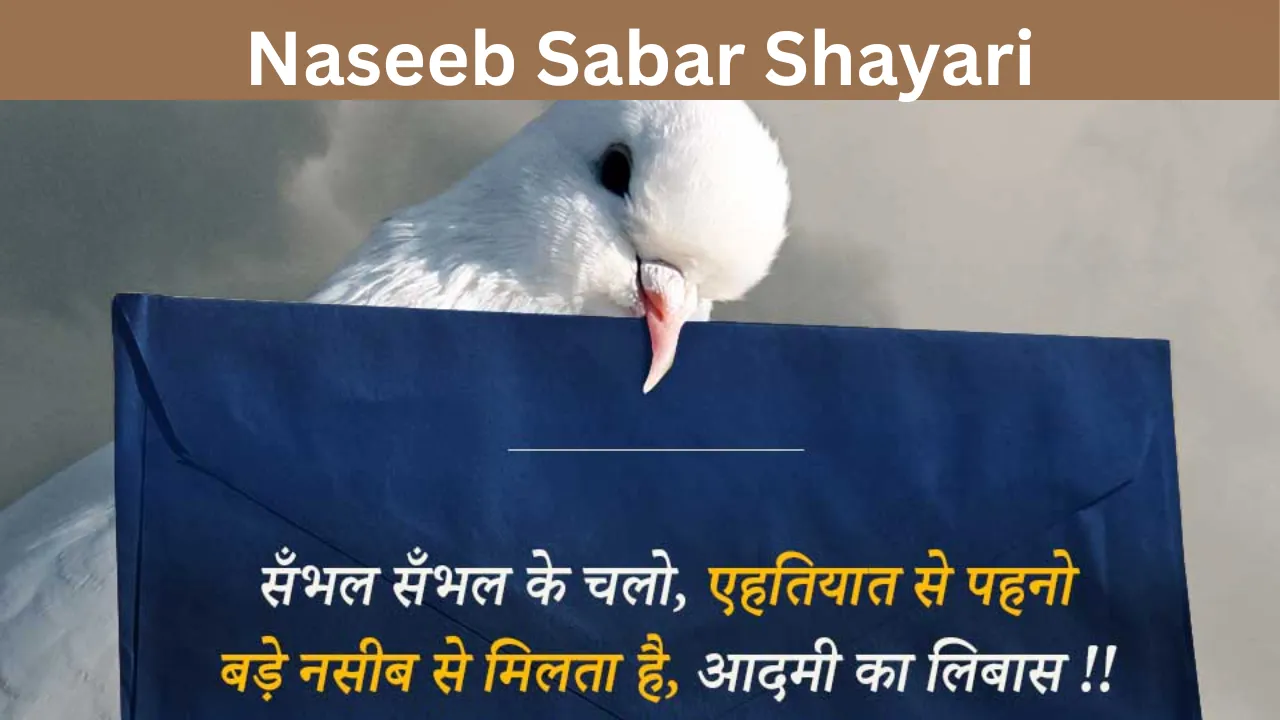 Naseeb Sabar Shayari