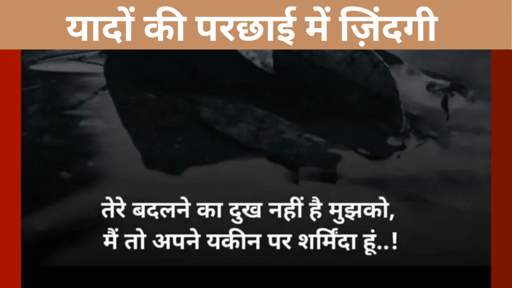 यादों की परछाई में ज़िंदगी