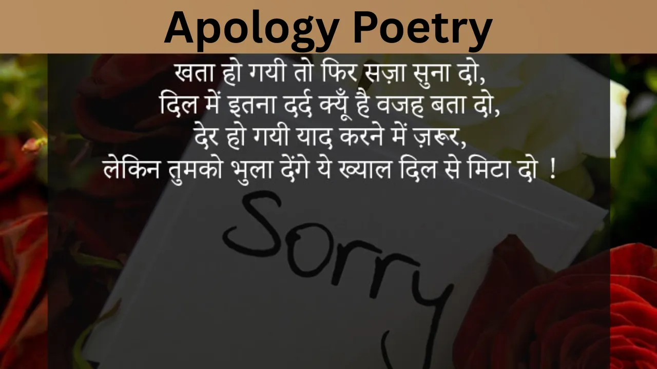 Apology Poetry