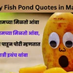 Funny Fish Pond Quotes in Marathi